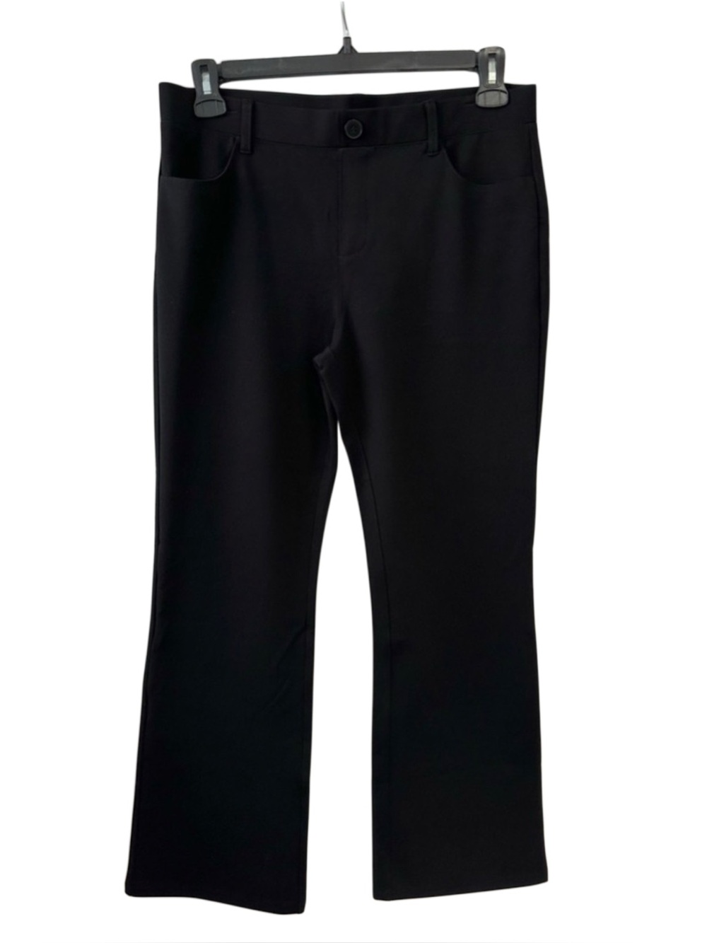 Stelle Black Pull On Bootcut Dress Pants Stretch Career Work Slacks L 30”